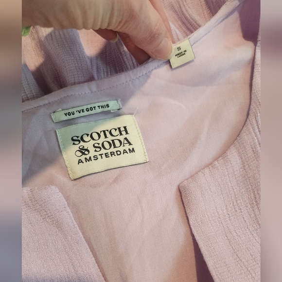 Scotch & Soda Lavender Paneled Midi Dress - Picture 2 of 2